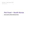 Pet Food in South Korea (2023) – Market Sizes