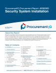 Security System Installation in the US - Procurement Research Report