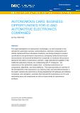 Autonomous Cars: Business Opportunities for IC and Automotive Electronics Companies