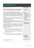 Cloud Computing in Insurance - Thematic Research