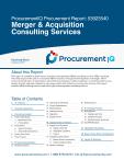 Merger & Acquisition Consulting Services in the US - Procurement Research Report