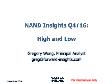 NAND Insights Q4/16: High and Low