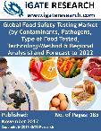 Global Food Safety Testing Market (by Contaminants, Pathogens, Type of Food Tested, Technology/Method & Regional Analysis) and Forecast to 2022