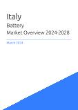Battery Market Overview in Italy 2023-2027