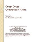 Cough Drugs Companies in China