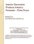 Interior Decorative Products Industry Forecasts - China Focus