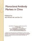 Monoclonal Antibody Markets in China