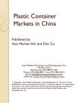Plastic Container Markets in China