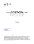 ROR1-Targeted Therapy: Target Expression Profile, Safety & Efficacy of Drug Modalities, Pipeline Review, and Competitive Landscape Analysis