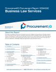 Business Law Services in the US - Procurement Research Report