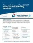 Party & Event Planning Services in the US - Procurement Research Report