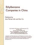 Ethylbenzene Companies in China