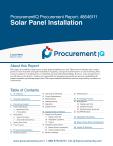 Solar Panel Installation in the US - Procurement Research Report