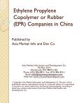 Ethylene Propylene Copolymer or Rubber (EPR) Companies in China