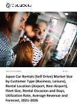 Japan Car Rentals (Self Drive) Market Size by Customer Type (Business, Leisure), Rental Location (Airport, Non-Airport), Fleet Size, Rental Occasion and Days, Utilization Rate, Average Revenue and Forecast to 2026