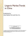 Lingerie Market Trends in China