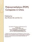 Polyoxymethylene (POM) Companies in China