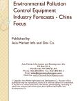 Environmental Pollution Control Equipment Industry Forecasts - China Focus