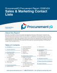 Sales & Marketing Contact Lists in the US - Procurement Research Report