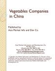 Vegetables Companies in China