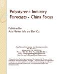 Polystyrene Industry Forecasts - China Focus