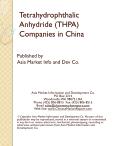 Tetrahydrophthalic Anhydride (THPA) Companies in China