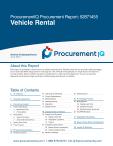 Vehicle Rental in the US - Procurement Research Report