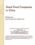 Snack Food Companies in China