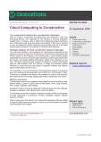 Cloud Computing in Construction - Thematic Research
