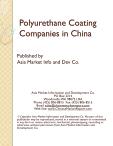 Polyurethane Coating Companies in China