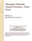 Detergent Chemicals Industry Forecasts - China Focus