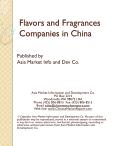 Flavors and Fragrances Companies in China