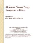 Alzheimer Disease Drugs Companies in China