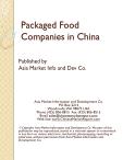 Packaged Food Companies in China
