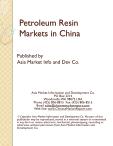 Petroleum Resin Markets in China