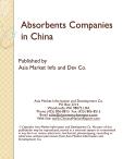 Absorbents Companies in China