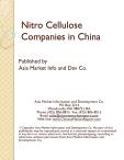 Analysis of China's Nitro Cellulose Industry
