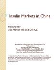 Insulin Markets in China