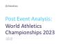 World Athletics Championships 2023 - Event Analysis