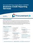 Business Credit Reporting Services in the US - Procurement Research Report