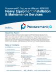 Heavy Equipment Installation & Maintenance Services in the US - Procurement Research Report