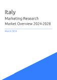 Marketing Research Market Overview in Italy 2023-2027