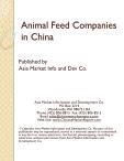 Animal Feed Companies in China