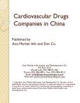 Cardiovascular Drugs Companies in China