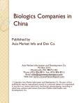 Biologics Companies in China