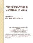 Monoclonal Antibody Companies in China