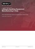 Lifting & Handling Equipment Manufacturing in Italy - Industry Market Research Report