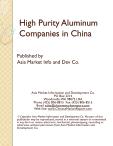 High Purity Aluminum Companies in China