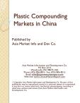 Plastic Compounding Markets in China