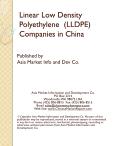 Linear Low Density Polyethylene (LLDPE) Companies in China